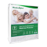 Cotton waterproof mattress protector, queen size.