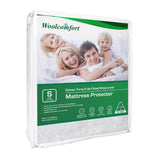Cotton waterproof mattress protector, single size.
