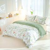 Dreamfields green quilt cover, 3pcs, queen size.