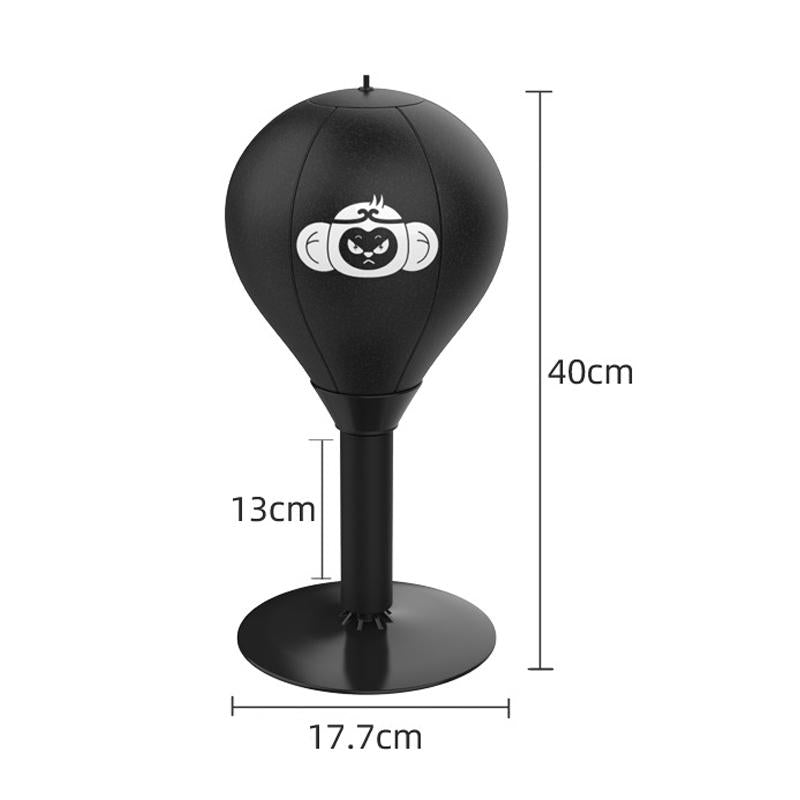 Desktop Speed Ball For Boxing Training - Bear Design With Gloves & Pump - Bear+Pump