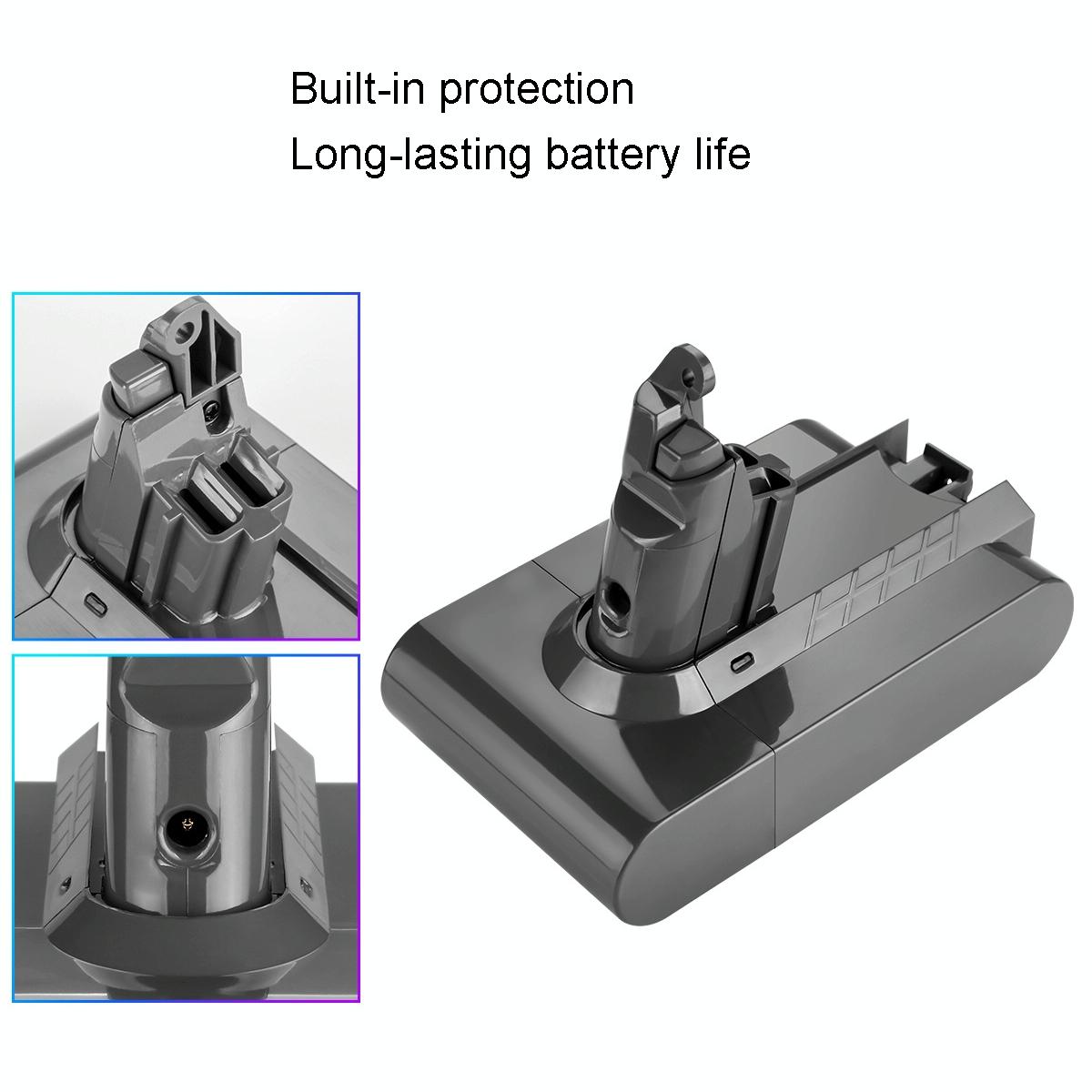 Extra Battery for Dyson V6 Handheld Vacuum - Replacement - 3.0Ah