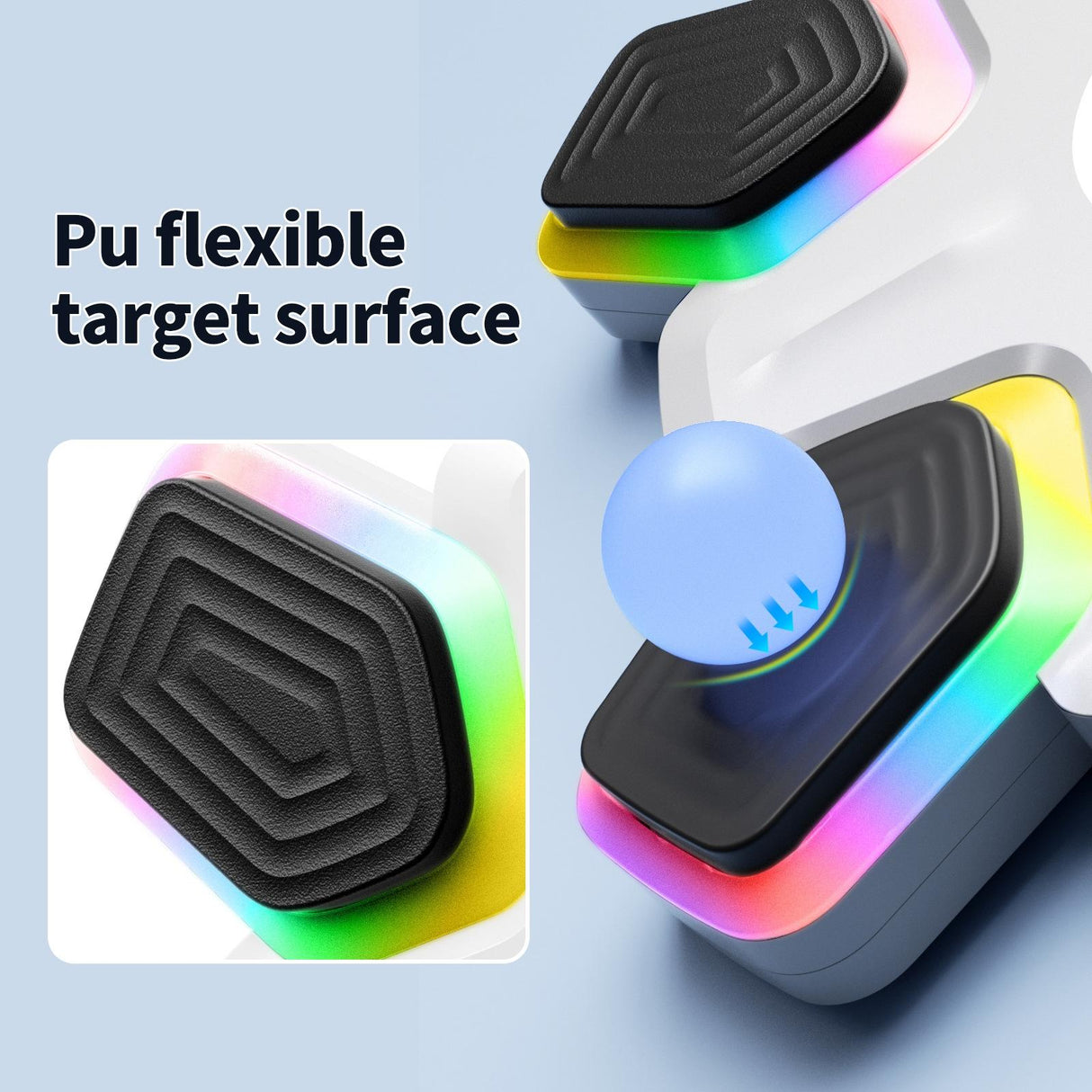 Bluetooth Music Boxing Machine - 4 Modes 9 Speeds Colourful Lights - With Kids Gloves Black