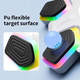 Bluetooth Music Boxing Machine - 4 Modes 9 Speeds Colourful Lights - With Kids Gloves Black