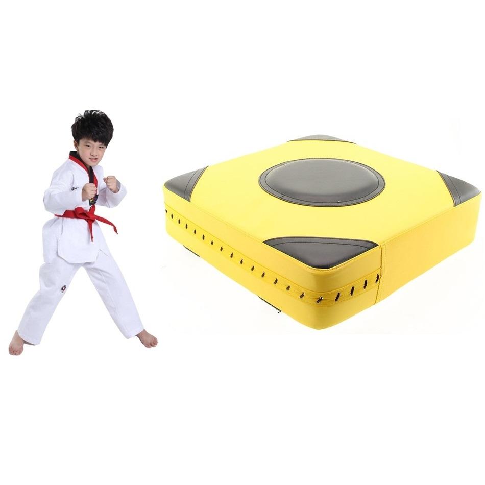 Thickened Square Boxing Wall Target - Magic Stickers - 40X40X10 - Yellow Black