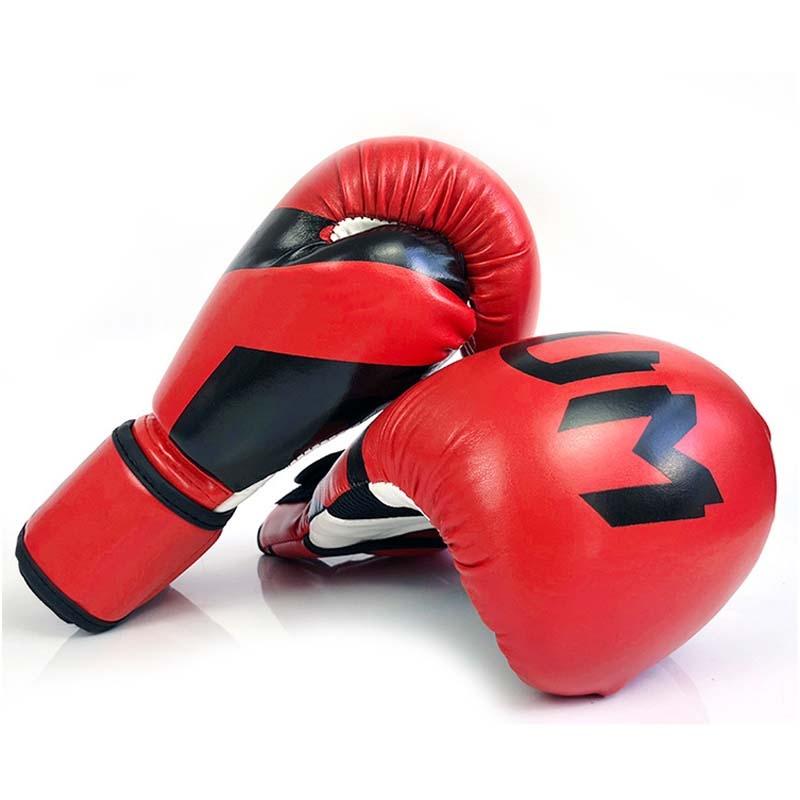 Professional Boxing Gloves For Adult Training - 10Oz Muay Thai Fighting - Red