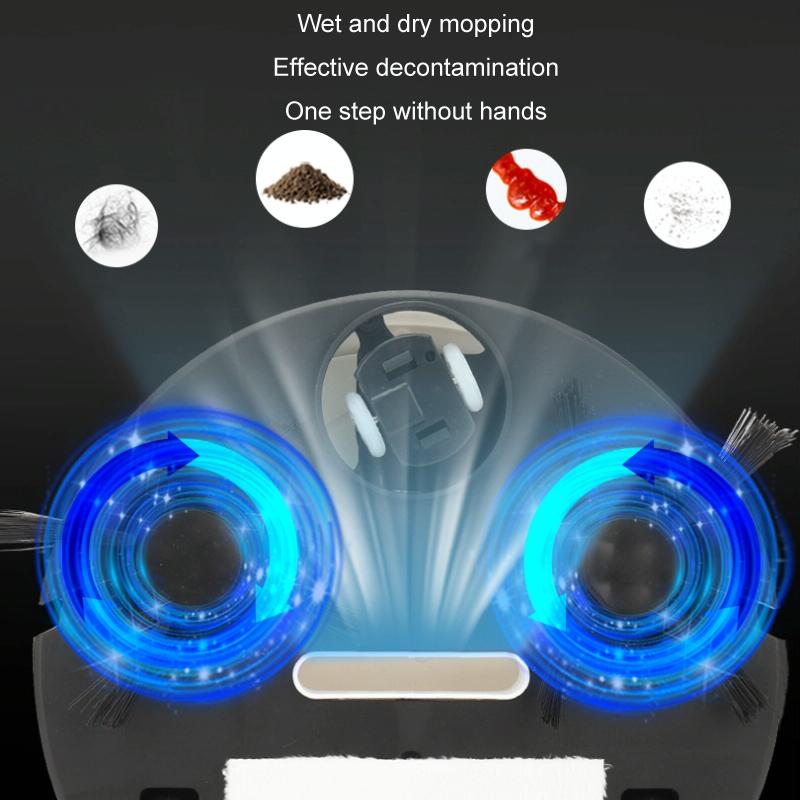 Intelligent 3-in-1 Mini Sweeping Robot Vacuum - White