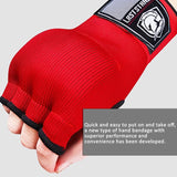 Protective Half Finger Boxing Gloves With Gel Padding And Wrist Support - One Size - Blue