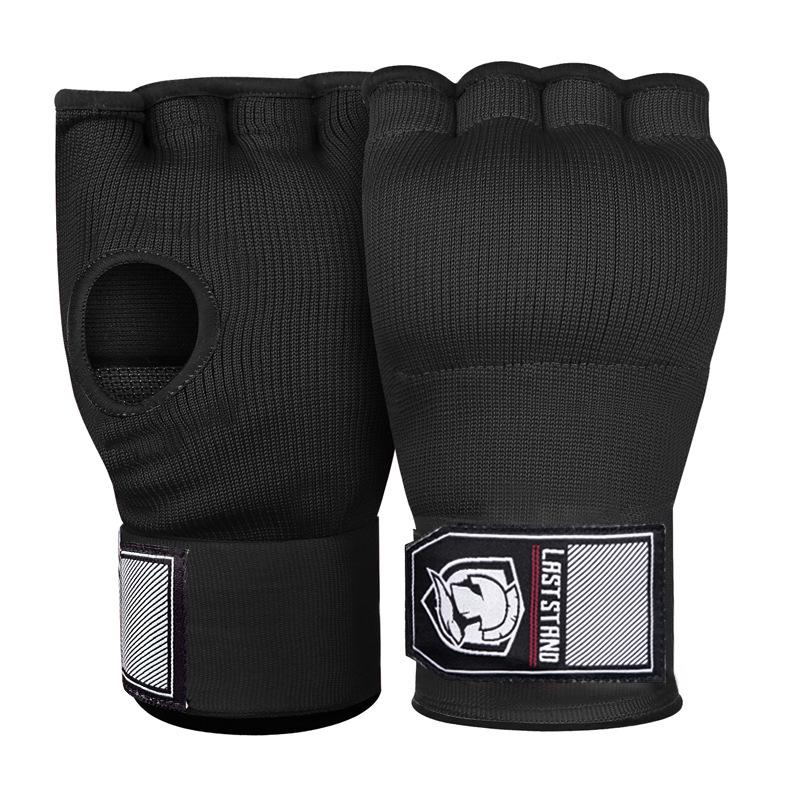 Protective Half Finger Boxing Gloves With Gel Padding And Wrist Support - One Size - Blue