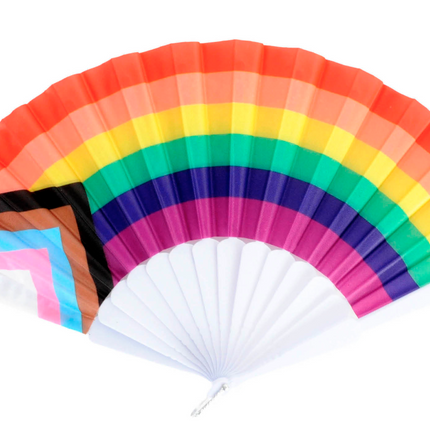 1x Rainbow Gay Pride Fabric Cooling Fan LGBTQ