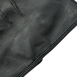 Dents Mens Sandhurst Three-Point Leather Unlined Officers Gloves in Black - 7.5