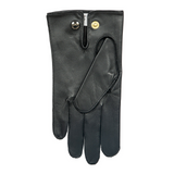 Dents Mens Sandhurst Three-Point Leather Unlined Officers Gloves in Black - 7.5