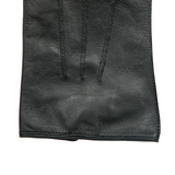 Dents Mens Sandhurst Three-Point Leather Unlined Officers Gloves in Black - 7.5