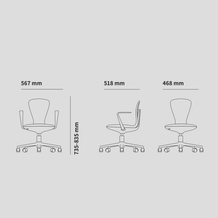 UFOU Joyin Tail Designer Ergonomic Chair - Flamingo