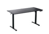 Ergonomic Kids Study Chair & Adjustable Electric Standing Desk Set – Blue Chair & Black Desk