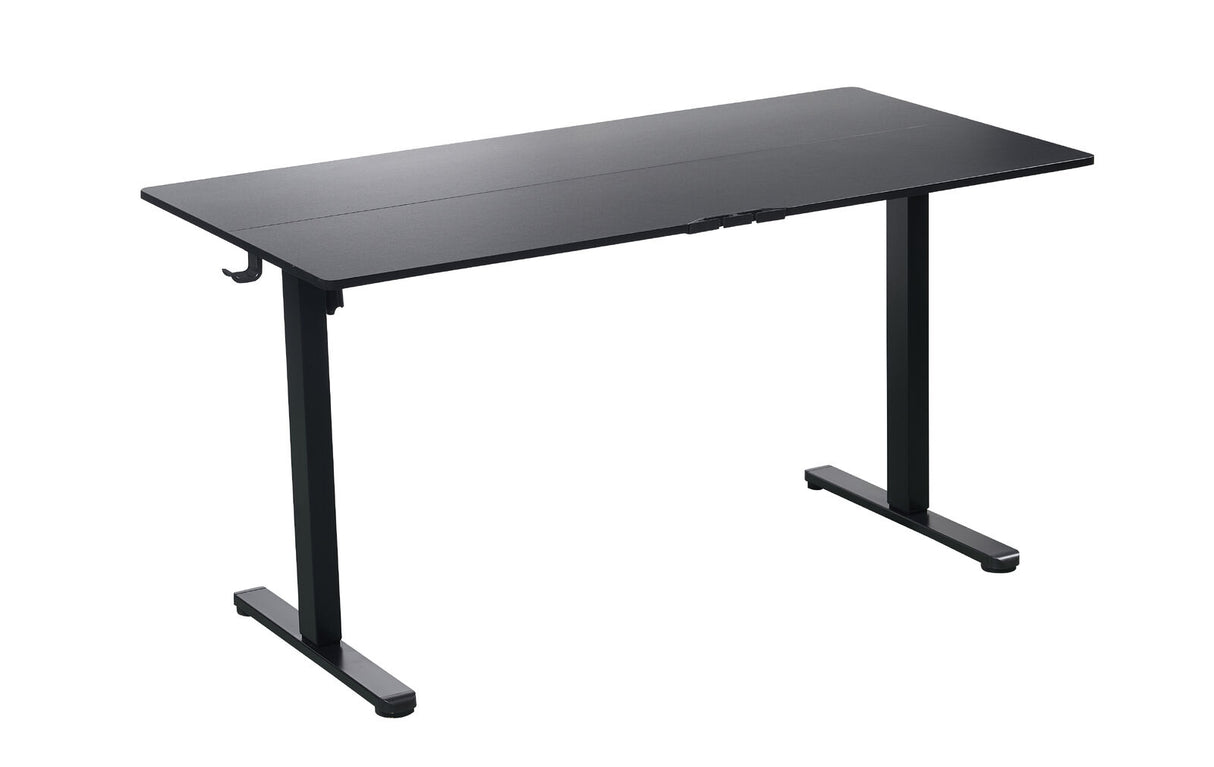 Ergonomic Kids Study Chair & Adjustable Electric Standing Desk Set – Blue Chair & Black Desk