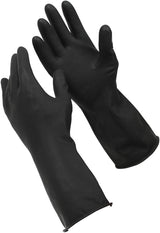 12 Pairs Sabco Heavy Duty Latex Gloves w/ Cotton Lining - Large Size