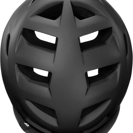 Bern Mens Allston Cycling Bike Helmet w/ Flip Visor - Matte Black - L/XL