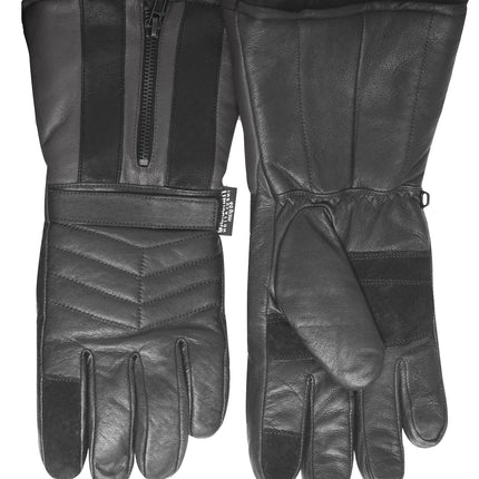 3M Winter Motorbike Bike Waterproof Gloves Leather Motor Bicycle Motorcycle - Black - L