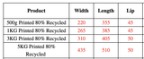 Enviro Recycled Courier Satchels Poly Mailer Bag Accredited Self Sealing Shipping - 5kg (510x435x50mm) - 500pcs