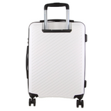 Pierre Cardin x Milleni 3-Piece Hardshell Super Light Luggage Bags Travel Suitcase - Burgundy/White