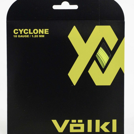 1 Pack Volkl Cyclone 18g/1.20mm Tennis Racquet Strings - Neon Yellow