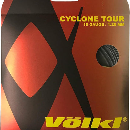 1 Pack Volkl Cyclone Tour 18g/1.20mm Tennis Racquet Strings - Anthracite