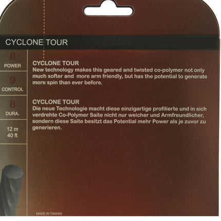 1 Pack Volkl Cyclone Tour 16g/1.30mm Tennis Racquet Strings - Red