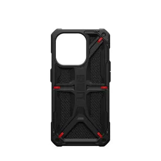 UAG Monarch Pro black MagSafe case for iPhone 15 Pro.