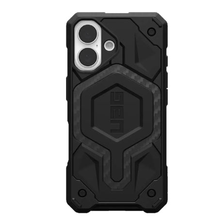 UAG Monarch Pro MagSafe Case for Apple iPhone 16, Carbon Fiber.