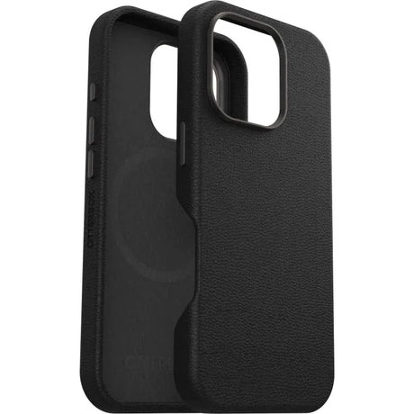 OtterBox Symmetry black leather phone cases.
