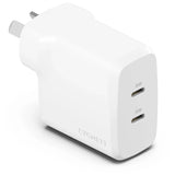 Cygnett PowerPlus white wall charger, 35W.