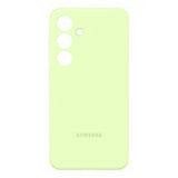 Samsung Silicone Case for Galaxy S24 Plus Light Green.