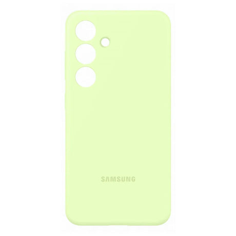 Samsung Silicone Case for Galaxy S24 Plus Light Green.