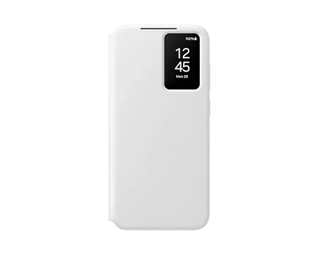Samsung Galaxy white wallet case, model S24.