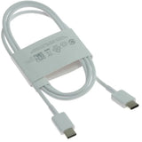 Samsung white charging data cable, lightweight.