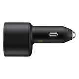 Samsung super fast dual car charger, 45W + 15W, black.
