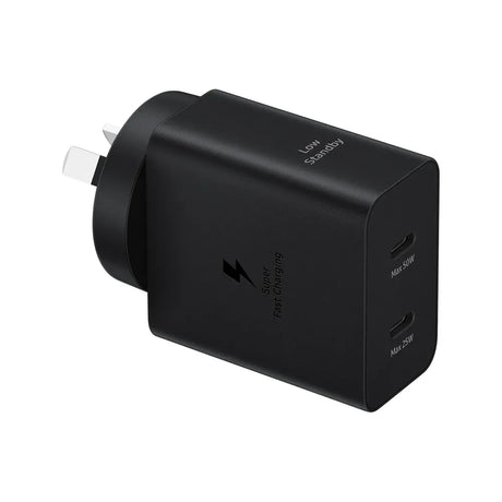 Samsung Duo black charge wall charger, 50W.