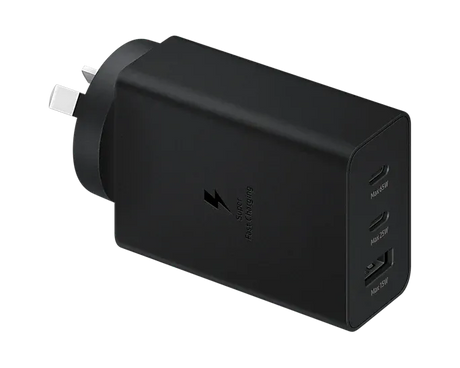 Samsung black portable fast charger, 65W.