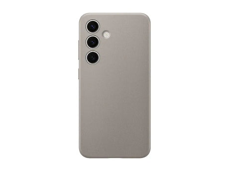 Samsung Vegan Leather Case for Galaxy S24, Taupe.