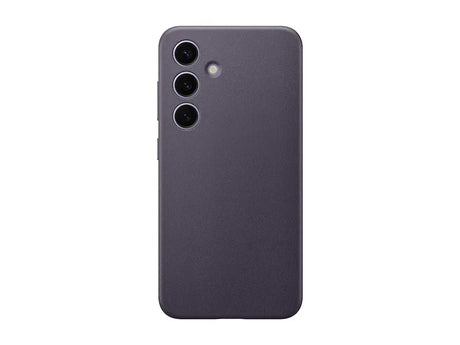 Samsung Vegan Leather Case for Galaxy S24 Dark Violet.