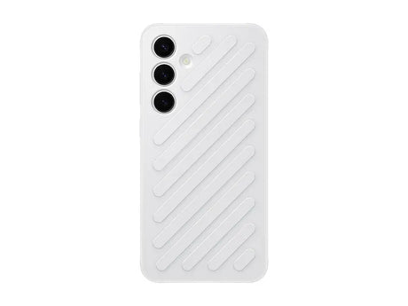 Samsung Galaxy light grey shield case, model S24.