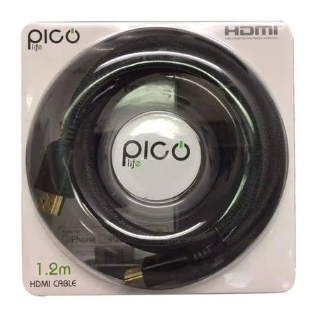 Gold HDMI cable.