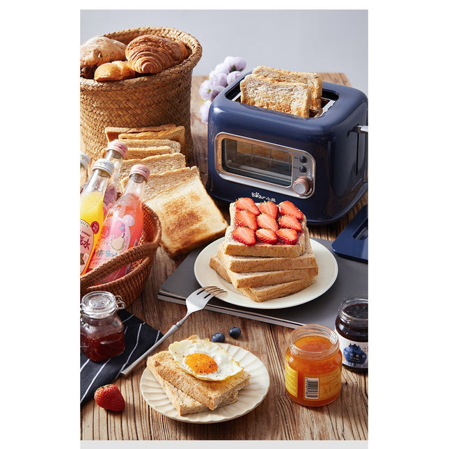 BEAR Double Slots Bread Toaster With Glass Window DSL-C02X1