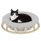Timber nest bed.