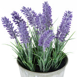 Artificial Lavender in Distressed Tin Pot 23cm