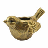 Anique Gold Bird Tealight Candleholder 11cm