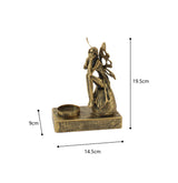 Antique Gold Fairy Tealight Candleholder 19cm