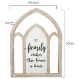 Arch 'Family Makes Home' Wall Art 46x60cm