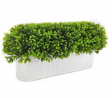 Artificial Grass in Oval Tin Pot 45cm