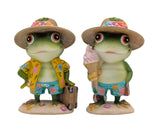 Bulk 4 Polyresin Holiday Frog Decor 2 Asst